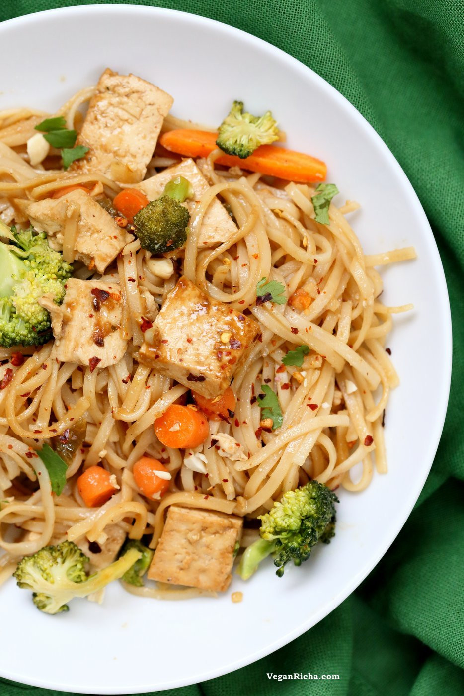 Vegan Noodles Recipe
 Tofu and Brown Rice Noodles in Hoisin Sauce Vegan Richa