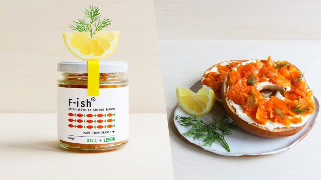 Vegan Smoked Salmon
 Vegan Smoked Carrot Salmon F ish in a Jar Launches In UK