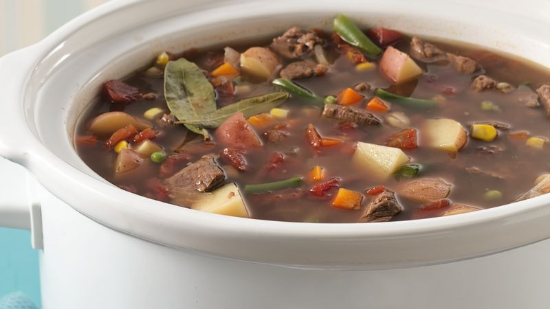 Vegetable Beef Soup Recipes Slow Cooker
 Slow Cooker Ve able Beef Soup recipe from Betty Crocker