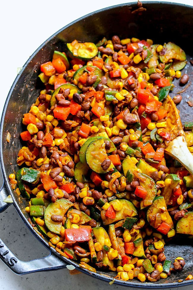 Vegetable Enchiladas Recipe
 Skillet Ve arian Enchiladas Two Peas & Their Pod