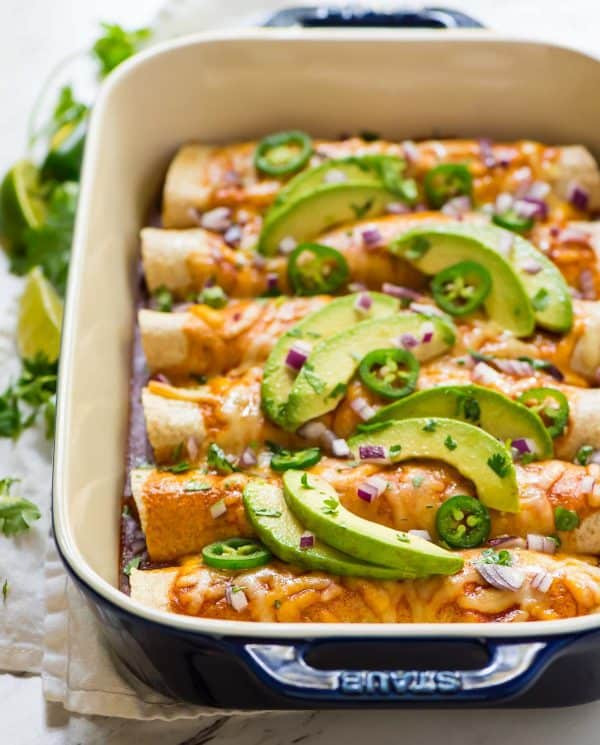 Vegetable Enchiladas Recipe
 Ve arian Enchiladas Easy to Make Ahead  WellPlated