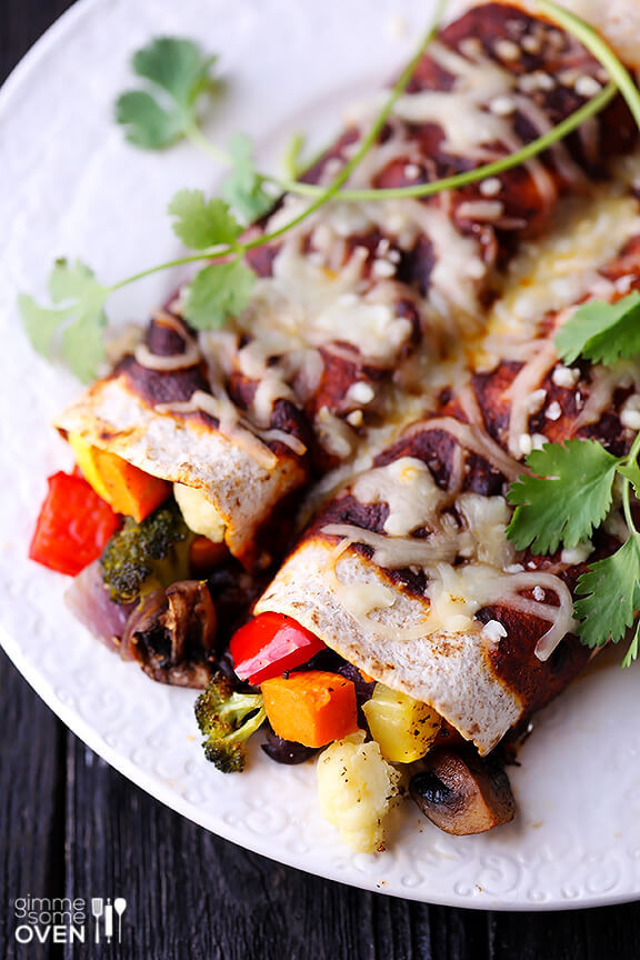 Vegetable Enchiladas Recipe
 Roasted Ve able Enchiladas