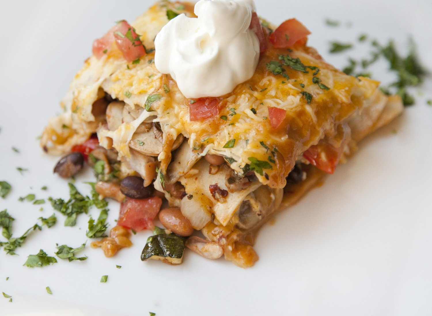 Vegetable Enchiladas Recipe
 Ve arian Enchiladas Recipe — Dishmaps