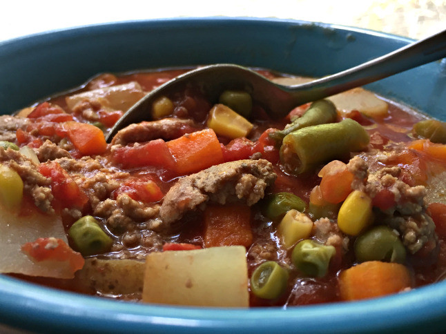 Vegetable Ground Beef Soup Recipes
 Slow Cooker Ground Beef or Turkey Ve able Soup