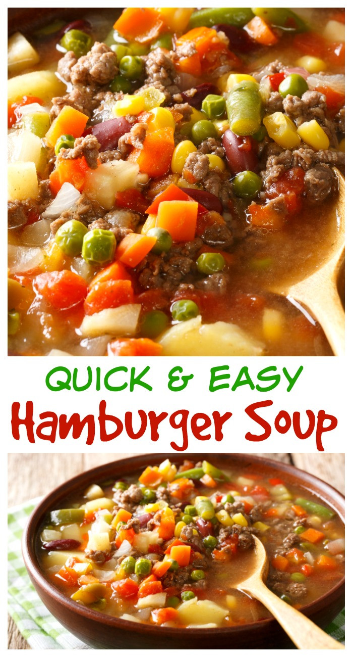 Vegetable Ground Beef Soup Recipes
 Easy Ve able Beef Soup The Weary Chef