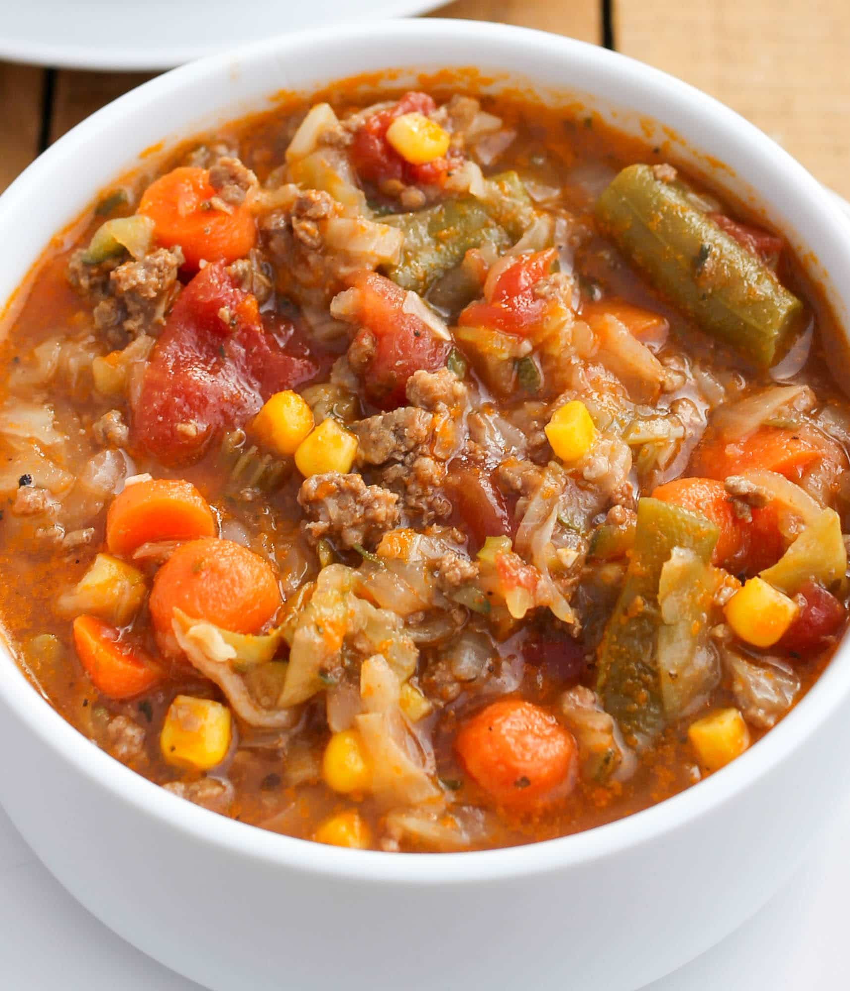 Vegetable Ground Beef Soup Recipes
 Ground Beef and Cabbage Soup Smile Sandwich