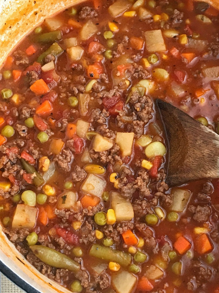 Vegetable Ground Beef Soup Recipes
 Tomato Hamburger Ve able Soup To her as Family