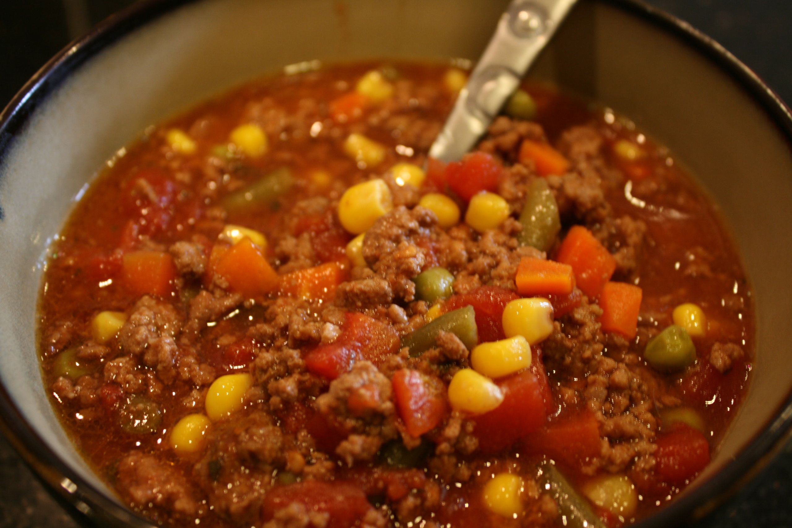 Vegetable Ground Beef Soup Recipes
 Easy Beef Ve able Soup