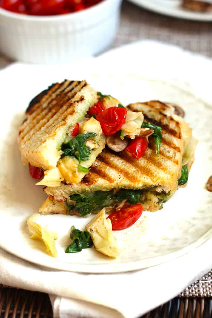 Vegetable Panini Sandwich Recipes
 Roasted Ve able Pesto Panini SueBee Homemaker