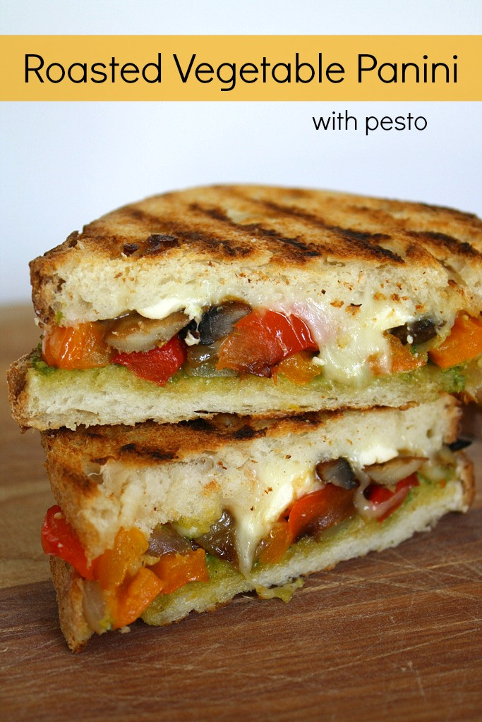 Vegetable Panini Sandwich Recipes
 The Garden Grazer Roasted Ve able Panini with Pesto