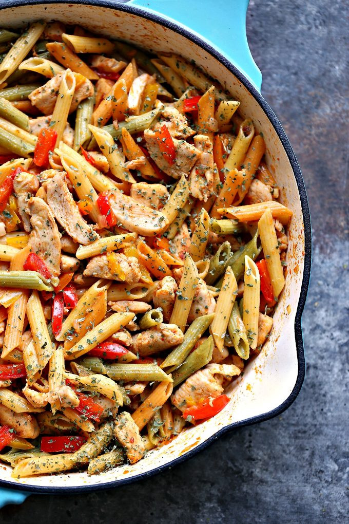 Vegetarian Cast Iron Skillet Recipes
 30 Minute Chicken Ve able Skillet Pasta Cravings of a
