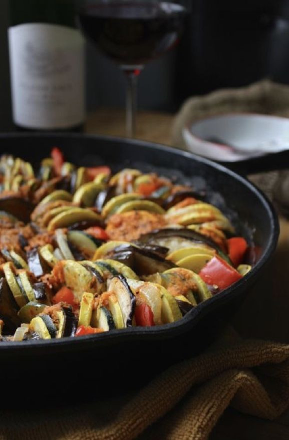 Vegetarian Cast Iron Skillet Recipes
 Pin by chelle belle on I have a RATATOUILLE