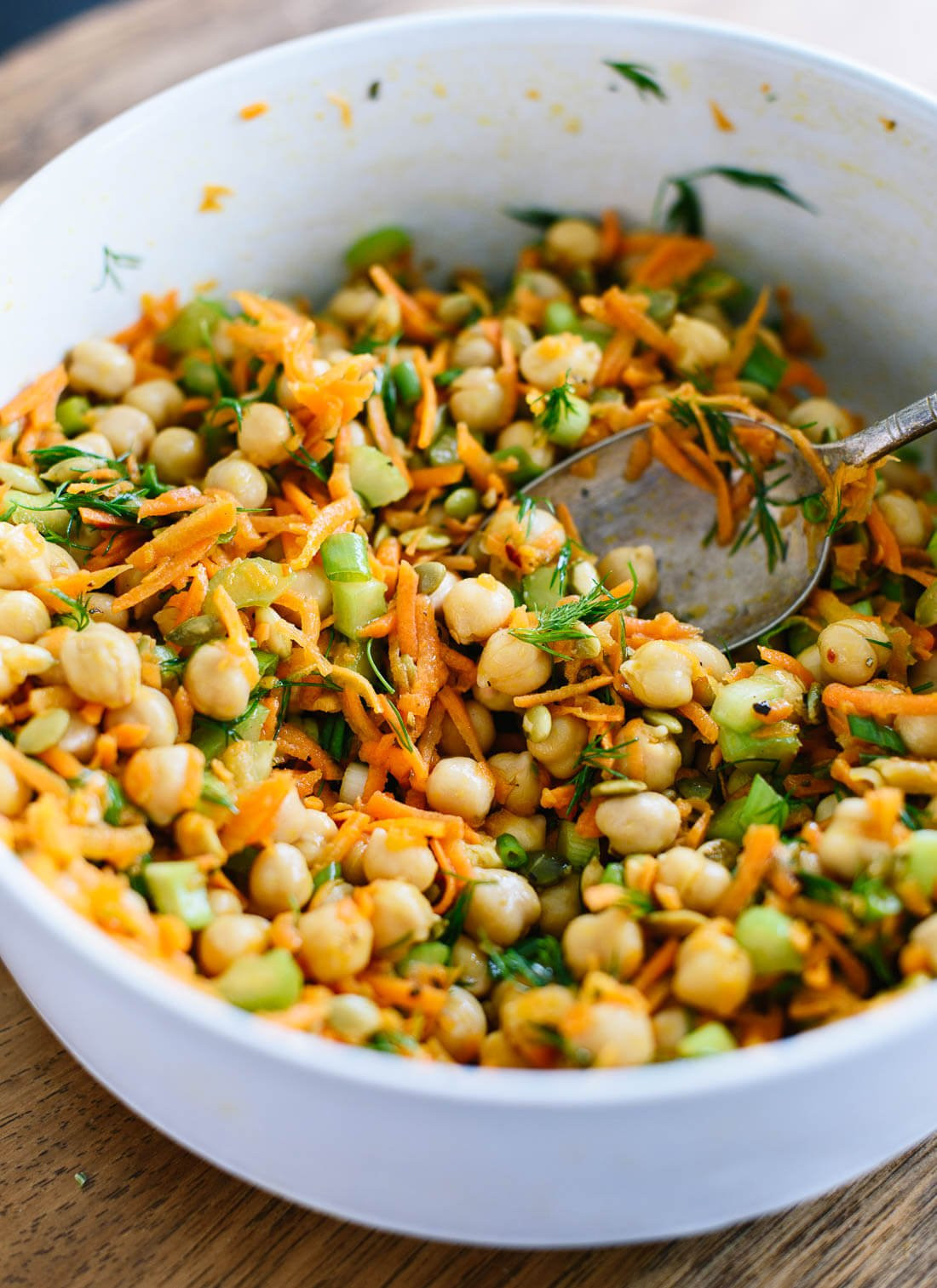 Vegetarian Chickpea Recipes
 Chickpea Salad with Carrots and Dill Cookie and Kate