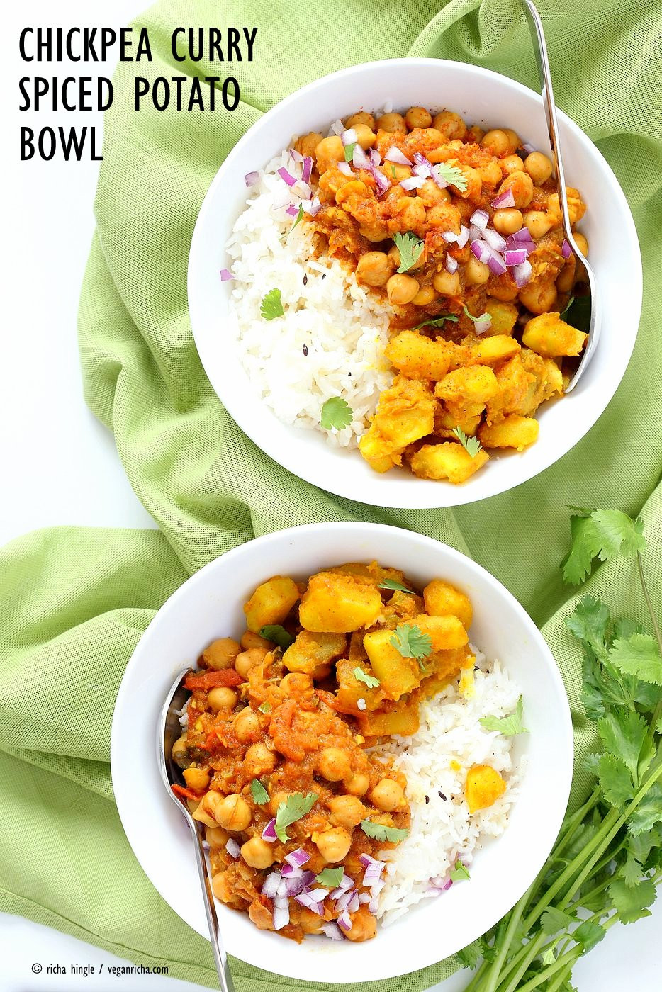Vegetarian Chickpea Recipes
 Easy Chickpea Curry and Spiced Potato Bowl Vegan Richa