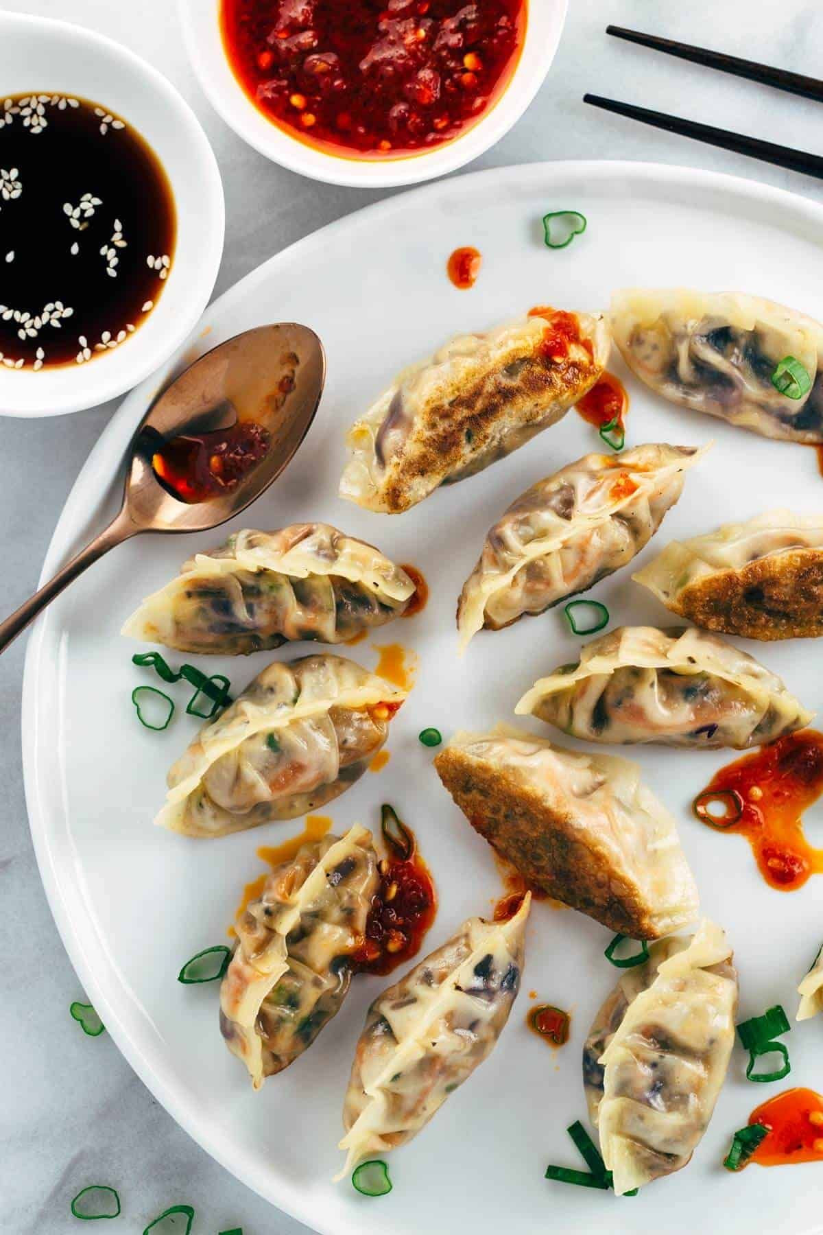 Vegetarian Chinese Dumplings Recipe
 Crispy Ve able Tofu Dumplings Recipe