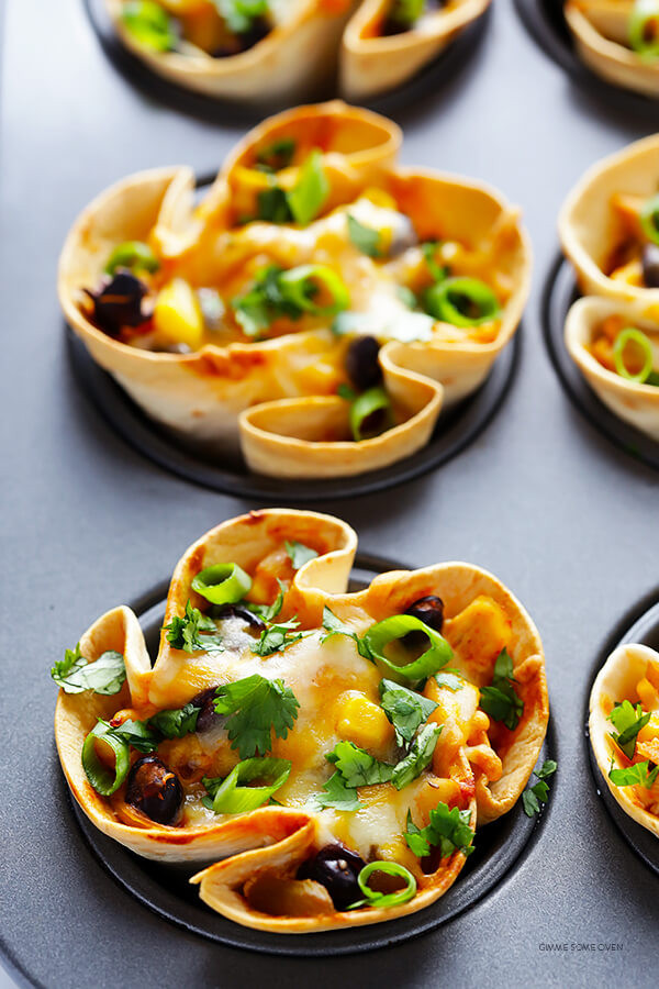 Vegetarian Dinner Party Recipes
 Easy Enchilada Cups