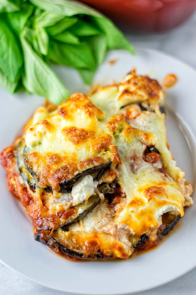 Vegetarian Eggplant Lasagna
 Eggplant Lasagna [vegan] Contentedness Cooking