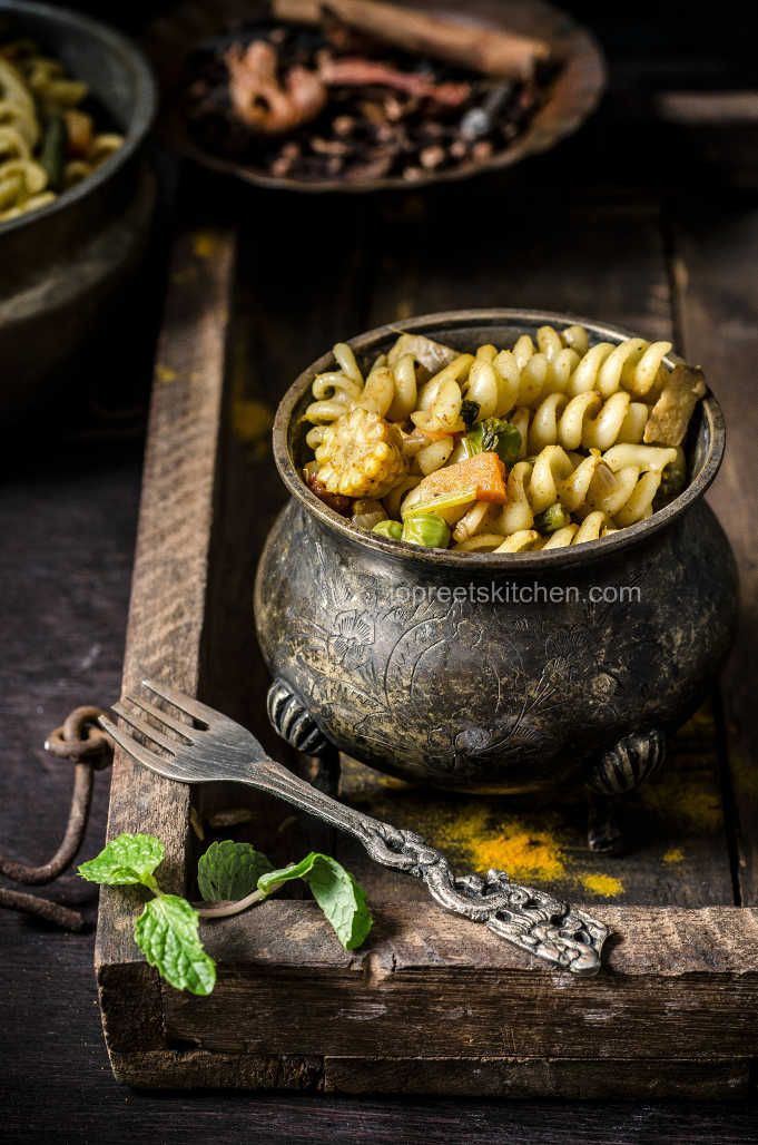 Vegetarian Pasta Recipes Indian
 Ve able Pasta Biryani