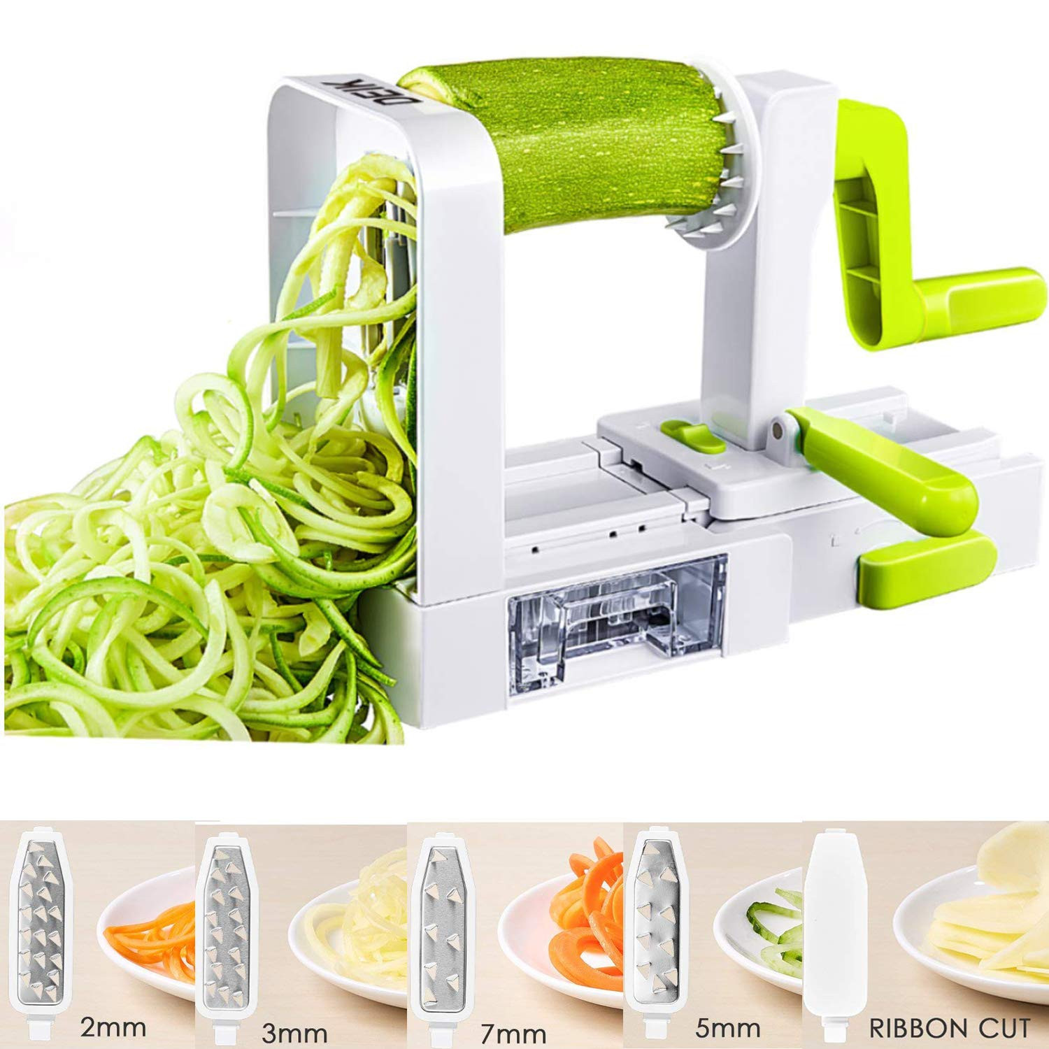 Veggie Spaghetti Maker
 5 Blade Spiralizer Ve able Noodle Maker and Slicer
