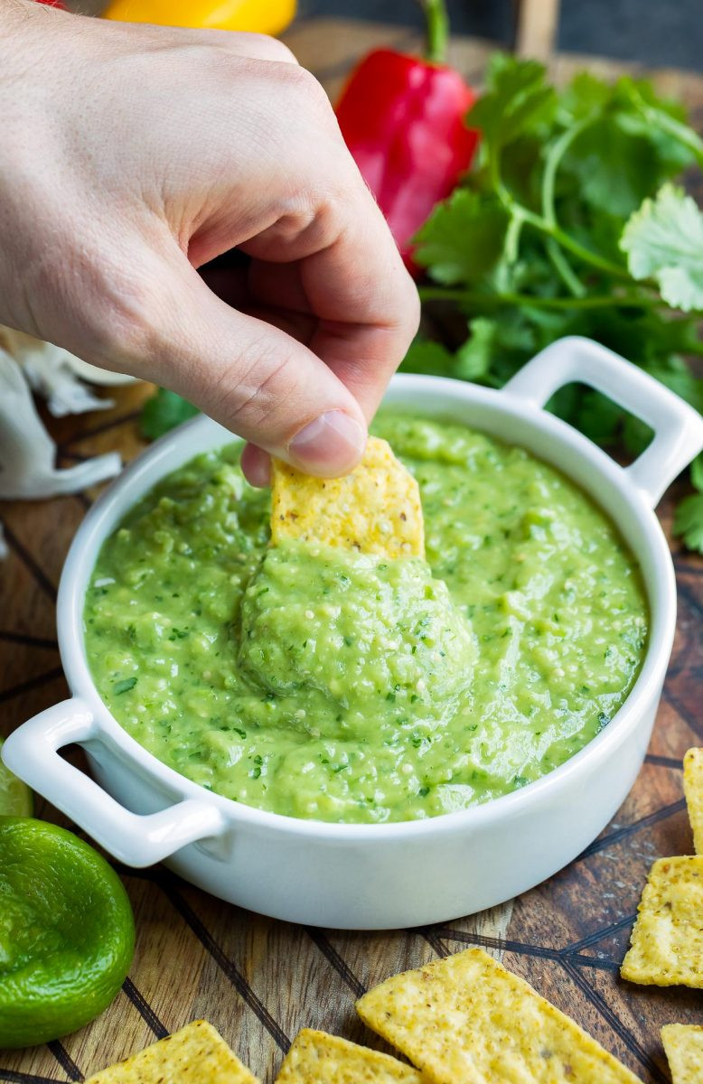 Verde Salsa Recipe
 Avocado Salsa Verde Dip Recipe Peas and Crayons Blog