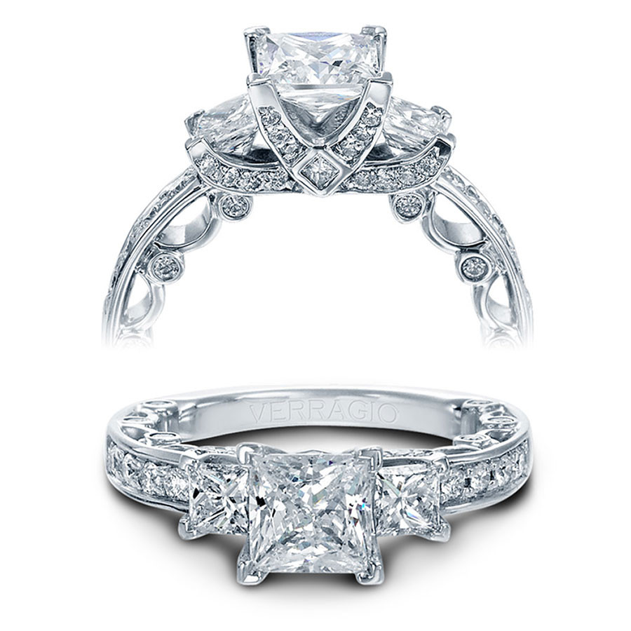 Verragio Princess Cut Engagement Rings
 Verragio Engagement Rings Gold Princess Cut Setting