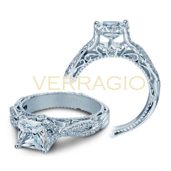 Verragio Princess Cut Engagement Rings
 Verragio Venetian Engagement Ring Setting AFN 5003