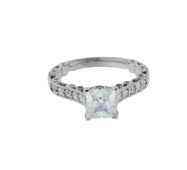 Verragio Princess Cut Engagement Rings
 Verragio Paradiso 3076P 18k diamond engagement ring fits