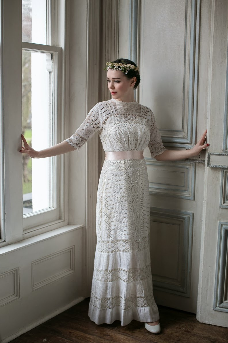 Victorian Style Wedding Dresses
 Edwardian lace wedding dresses two rare original beauties