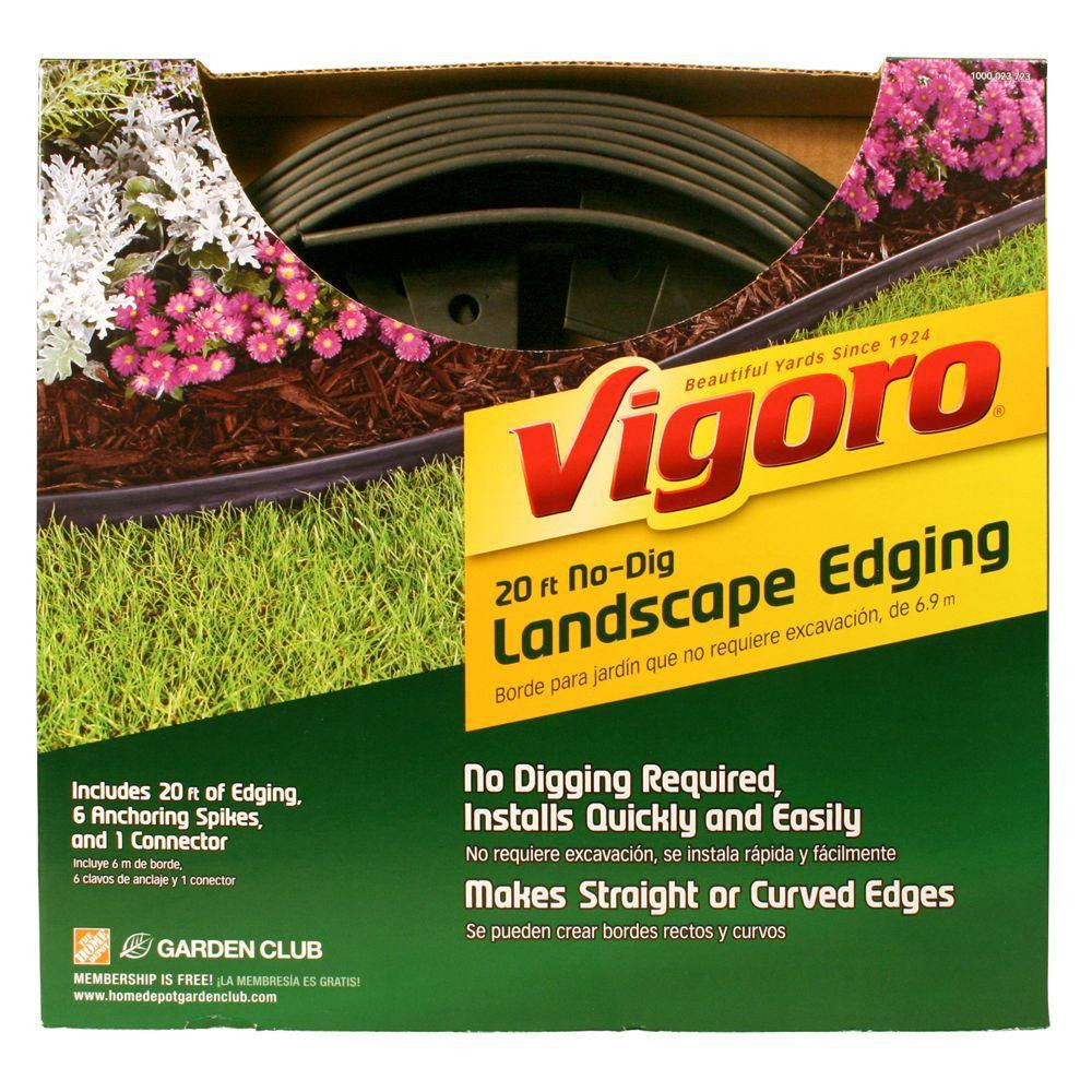 Vigoro Landscape Edging
 Vigoro 20 ft No Dig Landscape Edging Kit 3001 20HD The