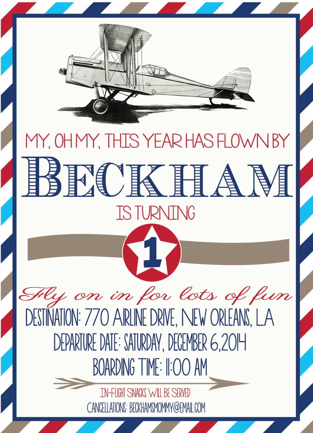 Vintage Airplane Birthday Invitations
 Vintage Airplane Birthday Invitation Vintage Planes First