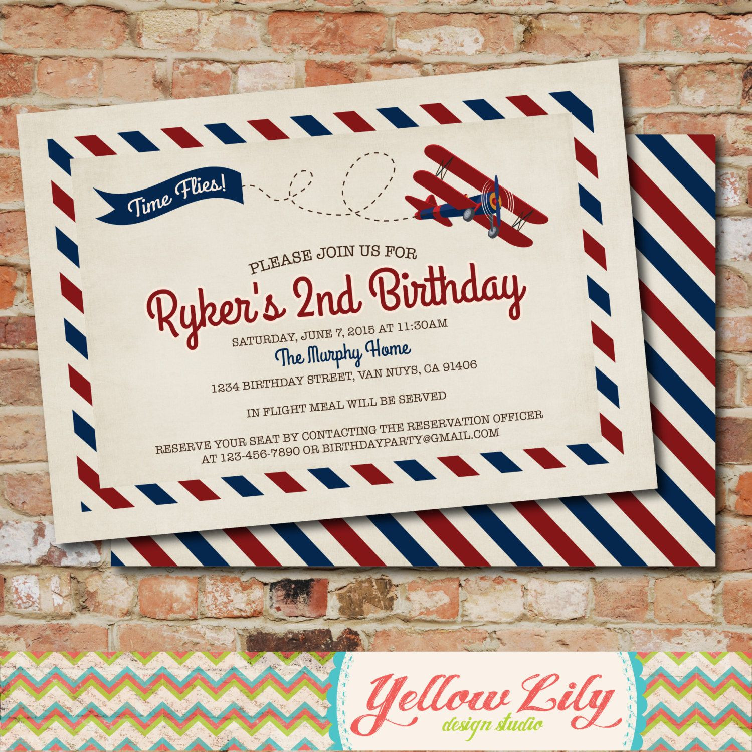 Vintage Airplane Birthday Invitations
 Vintage Airplane Birthday Invitation Vintage Rustic