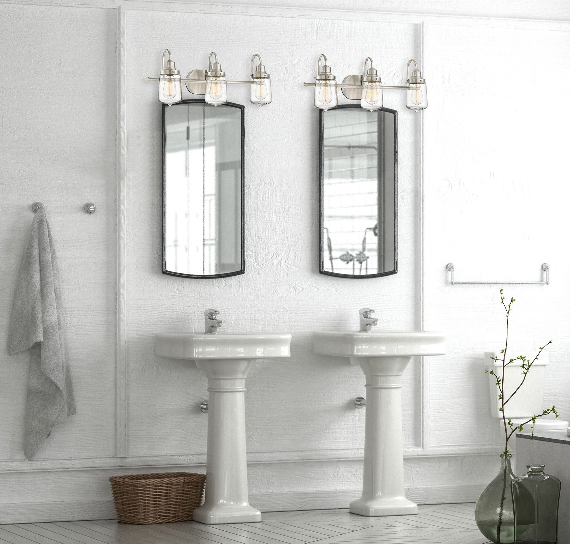 Vintage Bathroom Lights
 Trade Winds Lighting Vintage Medium Bathroom Vanity Light