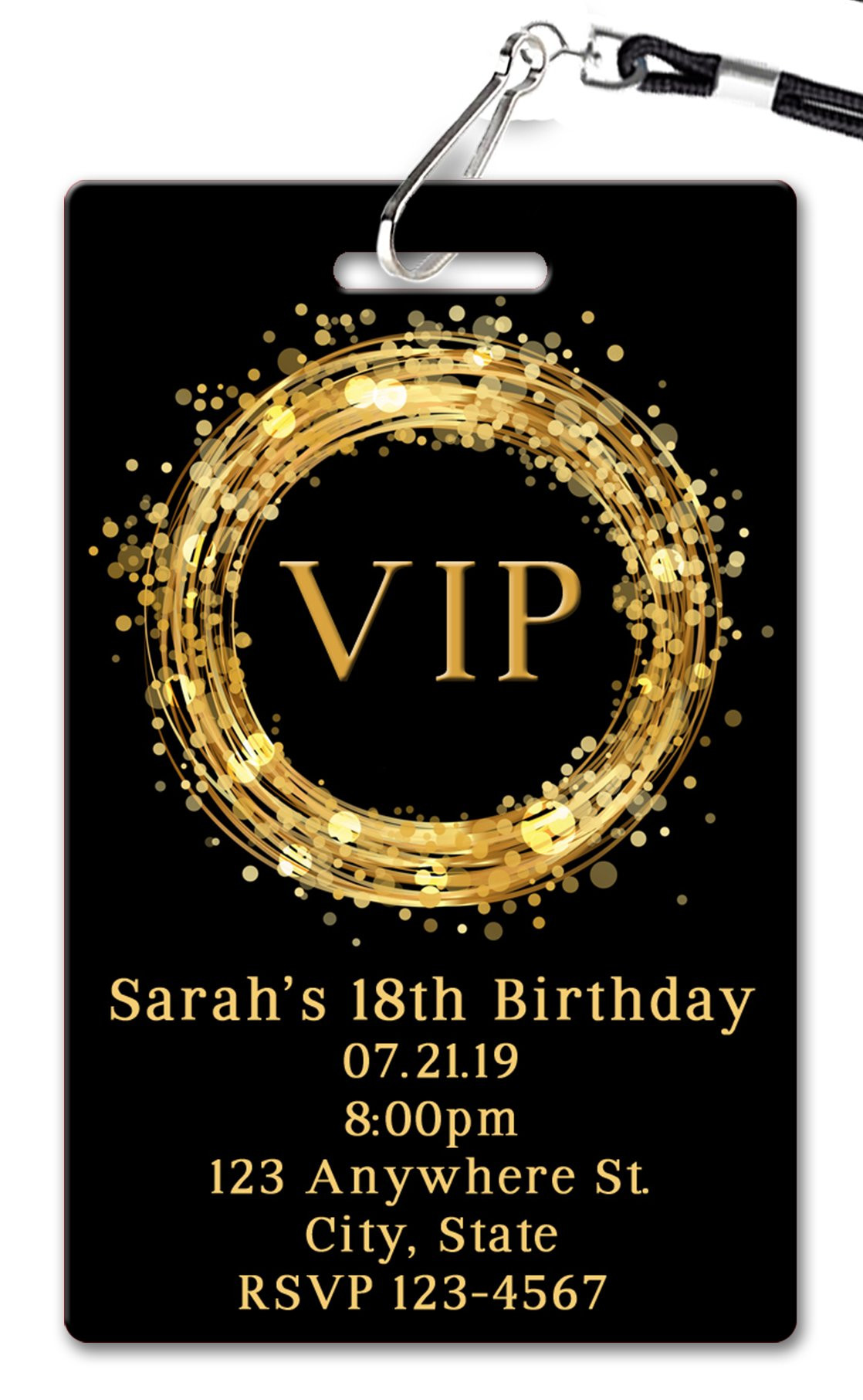 Vip Birthday Invitations
 VIP Birthday Invitation PVC Invites VIP Birthday