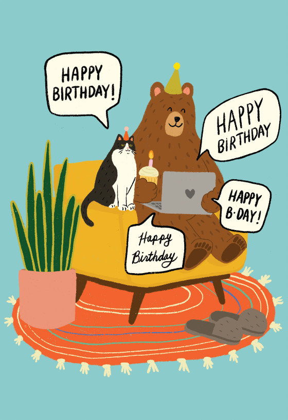 Virtual Birthday Card
 Virtual wishes from friends Birthday Card free