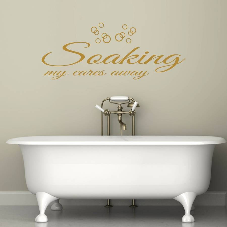 Wall Art Bathroom
 bathroom wall art quote by mirrorin