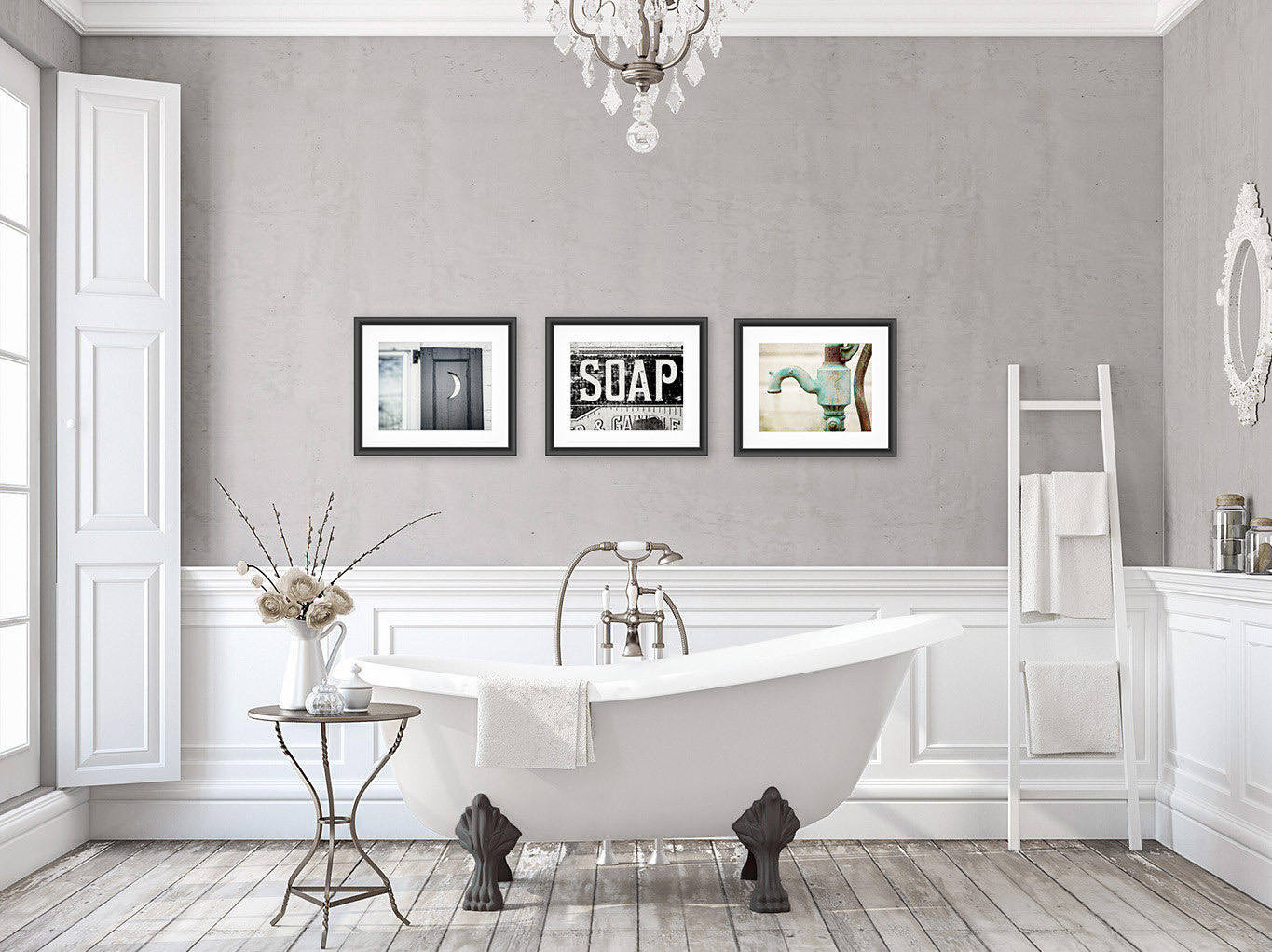 Wall Art Bathroom
 Rustic Bathroom Wall Decor Bathroom Wall Art Set of 3 Prints