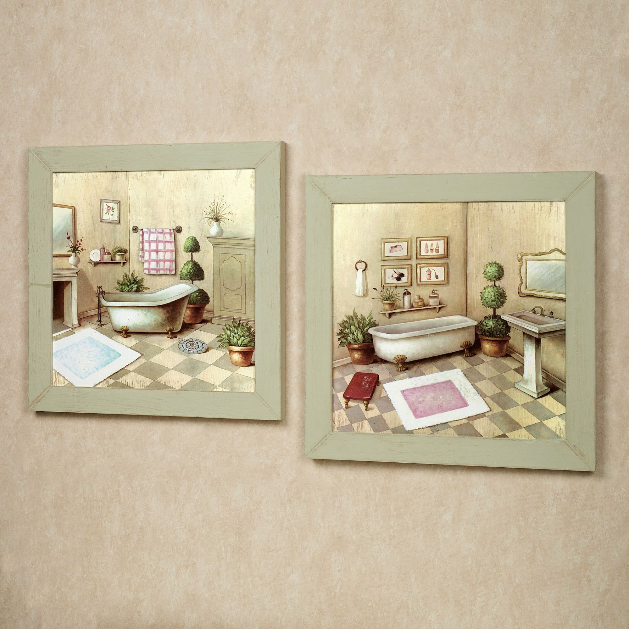 Wall Art Bathroom
 Garran Bathroom Washtub Framed Wall Art Set