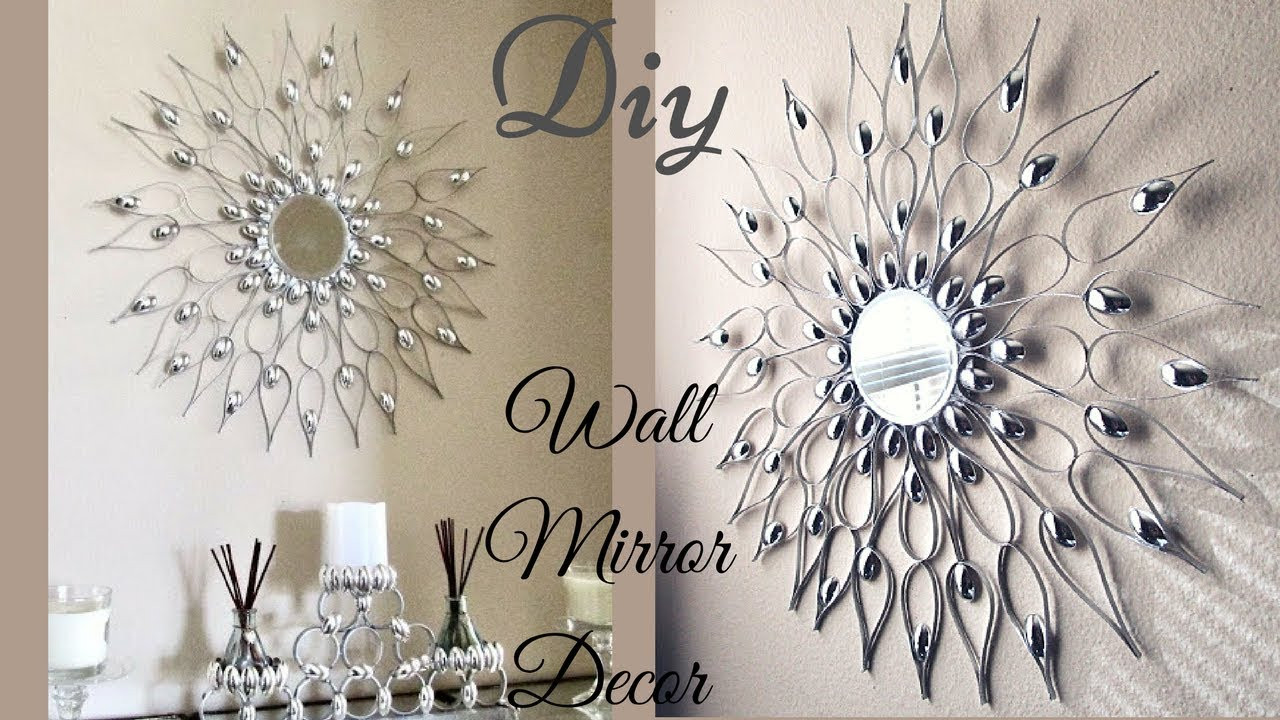 Wall Decoration DIY
 Diy Quick and Easy Glam Wall Mirror Decor Wall Decorating