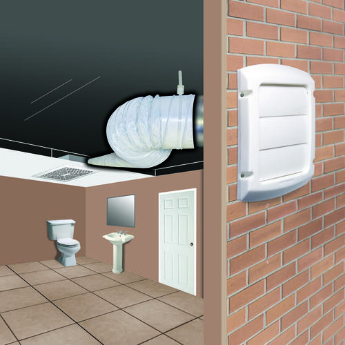 Wall Exhaust Fan Bathroom
 How To Install Exhaust Fan In Bathroom Wall