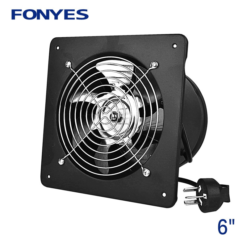 Wall Mount Kitchen Exhaust Fan
 6" wall mounted ventilation fan high speed ventilator for