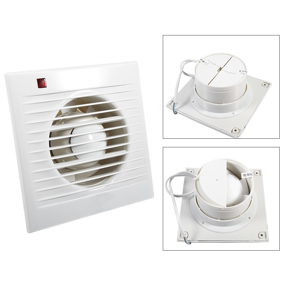 Wall Mounted Bathroom Exhaust Fan
 Wall mounted 4" 6" Ventilation Extractor Exhaust Fan For