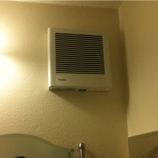 Wall Mounted Bathroom Exhaust Fan
 Utility Fans Whisper Wall Mounted Bathroom Fan by