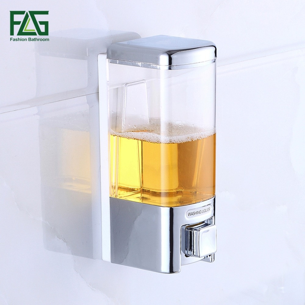 Wall Mounted Bathroom Soap Dispenser
 480ml Bathroom Wall Mounted Liquid Plastic Soap Dispenser