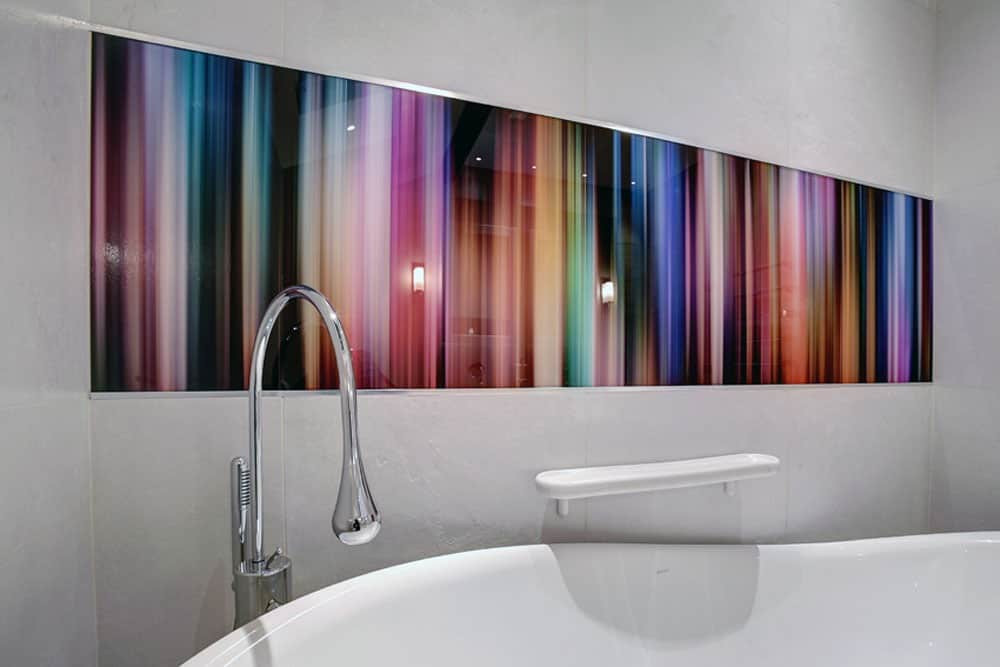 Wall Pictures For Bathroom
 Bathrooms with glass shower walls & glass splashbacks