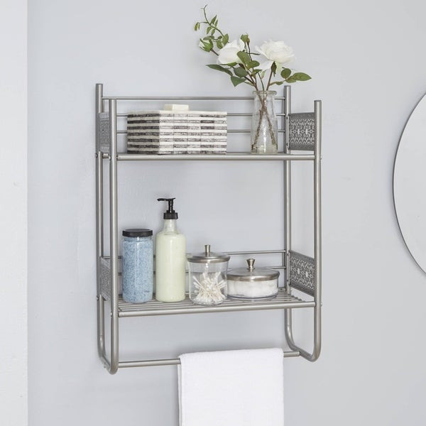 Wall Shelves Bathroom
 Shop Filigree Bathroom Collection Wall Shelf Overstock