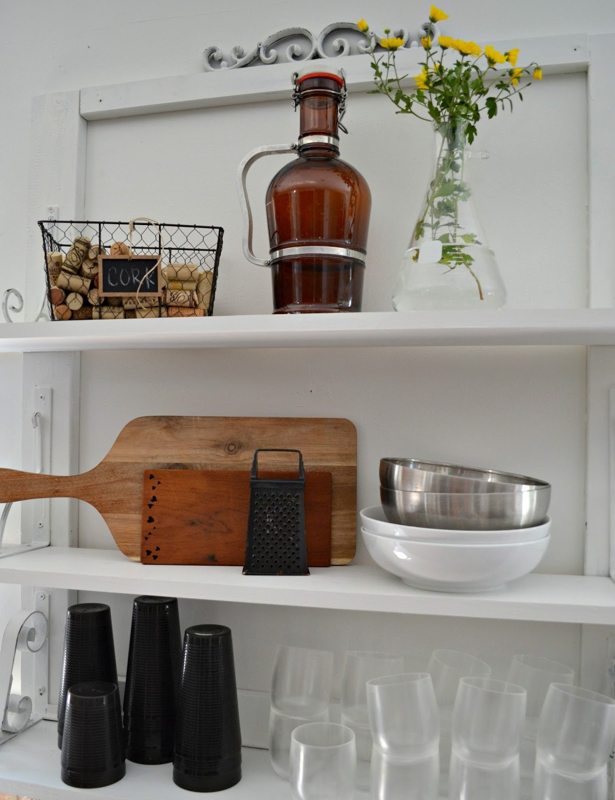 Wall Shelves For Kitchen
 White Wall Shelves for Effective Storage in Small Kitchen