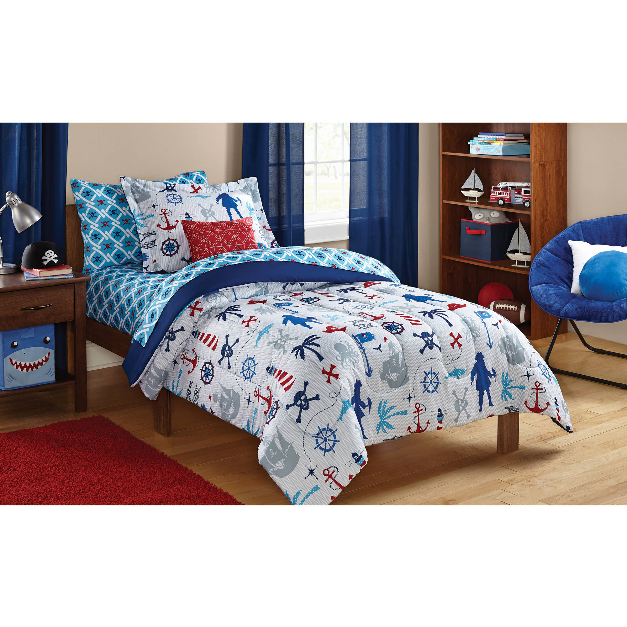 Walmart Bedroom Sets For Kids
 Mainstays Kids Woodland Bed in a Bag Bedding Set Walmart