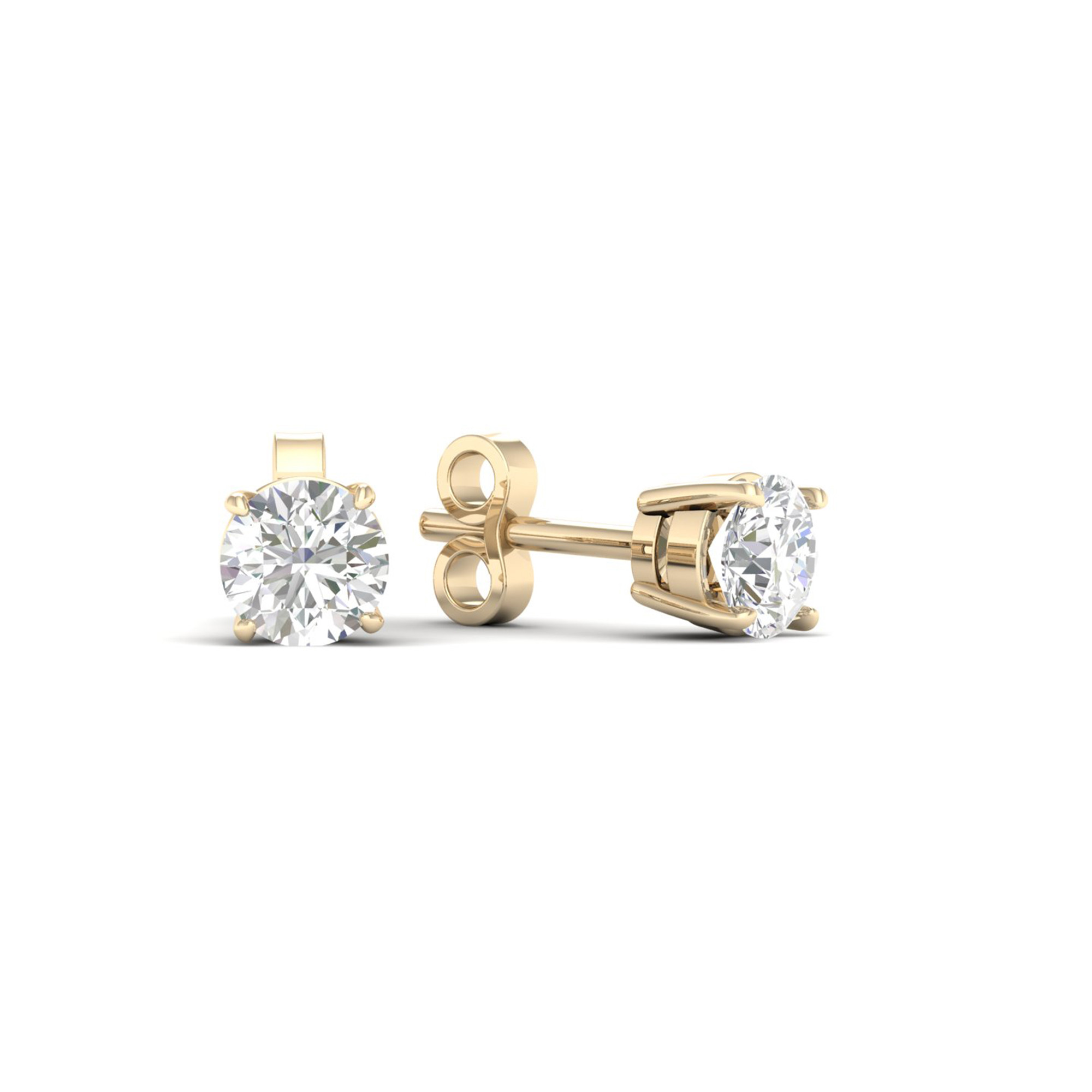 Walmart Gold Earrings
 Imperial 1 6Ct TDW Diamond 10K Yellow Gold Solitaire