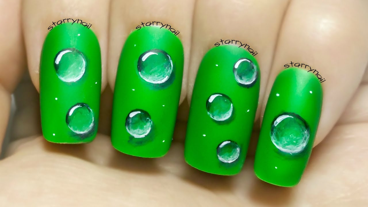 Water Droplet Nail Art
 Water Droplets ⎮ Freehand Nail Art Tutorial