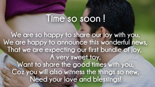We Are Expecting A Baby Quotes
 20 Cute Pregnancy Announcement Poems with